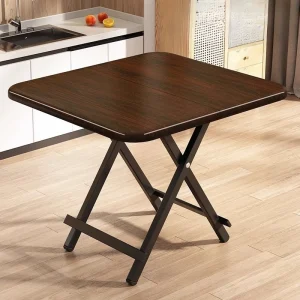 Folding Dining Table Portable 80X80Cm Compact Square Lightweight Carry Handle Easy Setup Small Apartment Home Office Camping