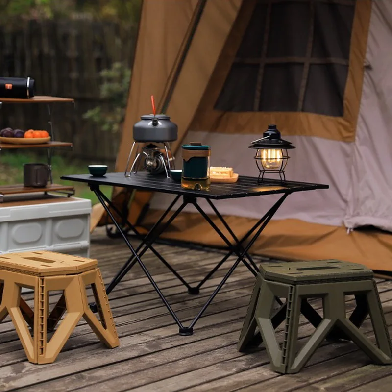 Black Aluminium Alloy Folding Camping Table Desk - Lightweight Rolling 3 Size Options Available - Image 4